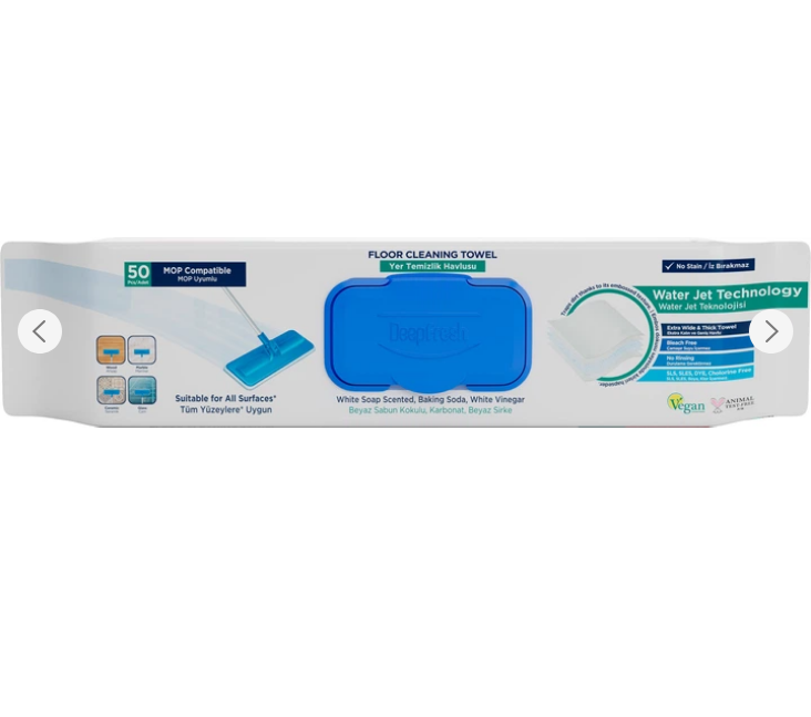 Deep Fresh MOP серветки вологі д/прибирання підлоги 50шт Soap